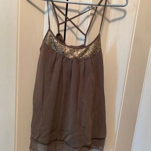 Chiffon Tank with Sequins